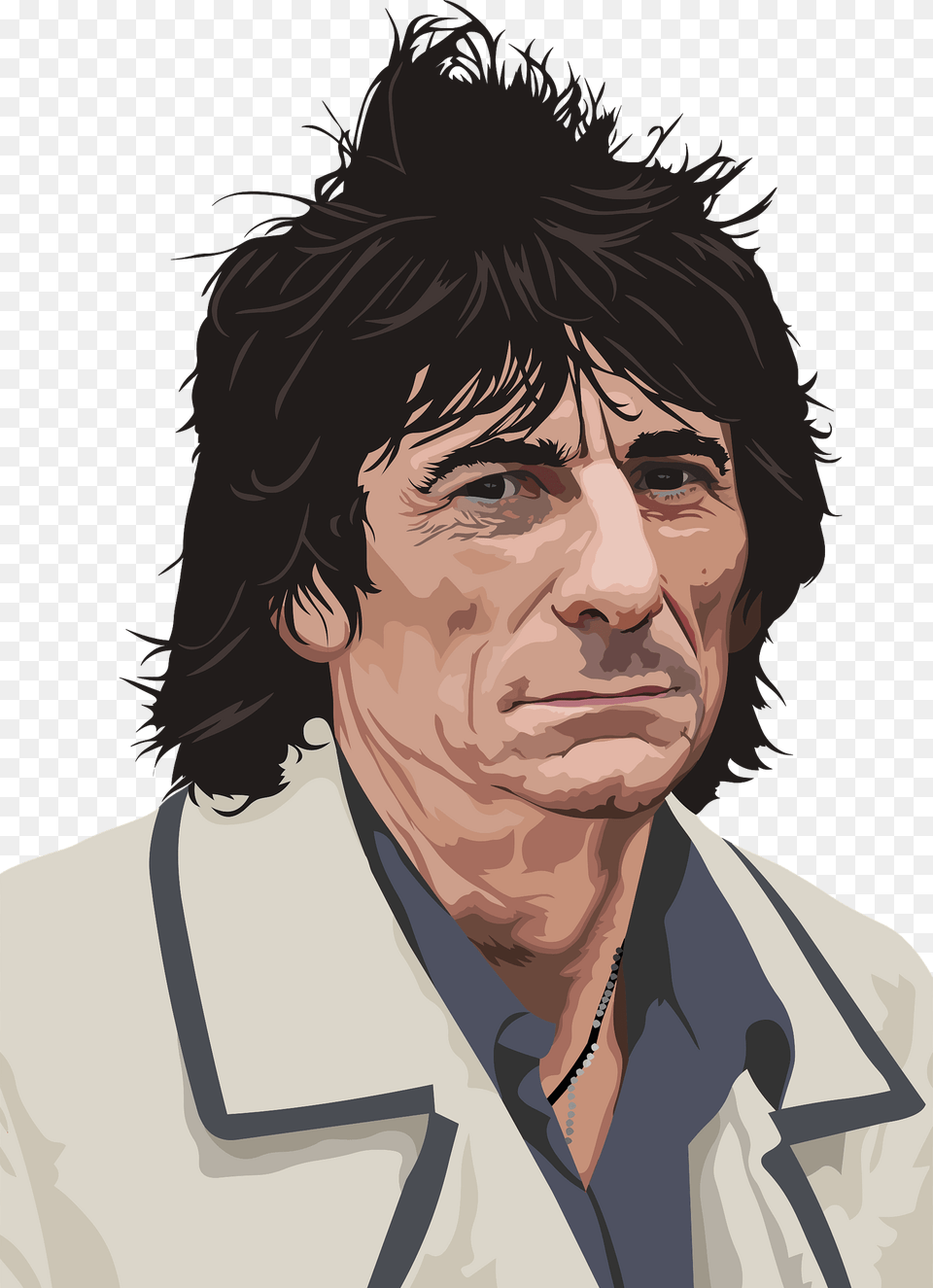 Ronnie Wood Clipart, Adult, Photography, Person, Man Png Image