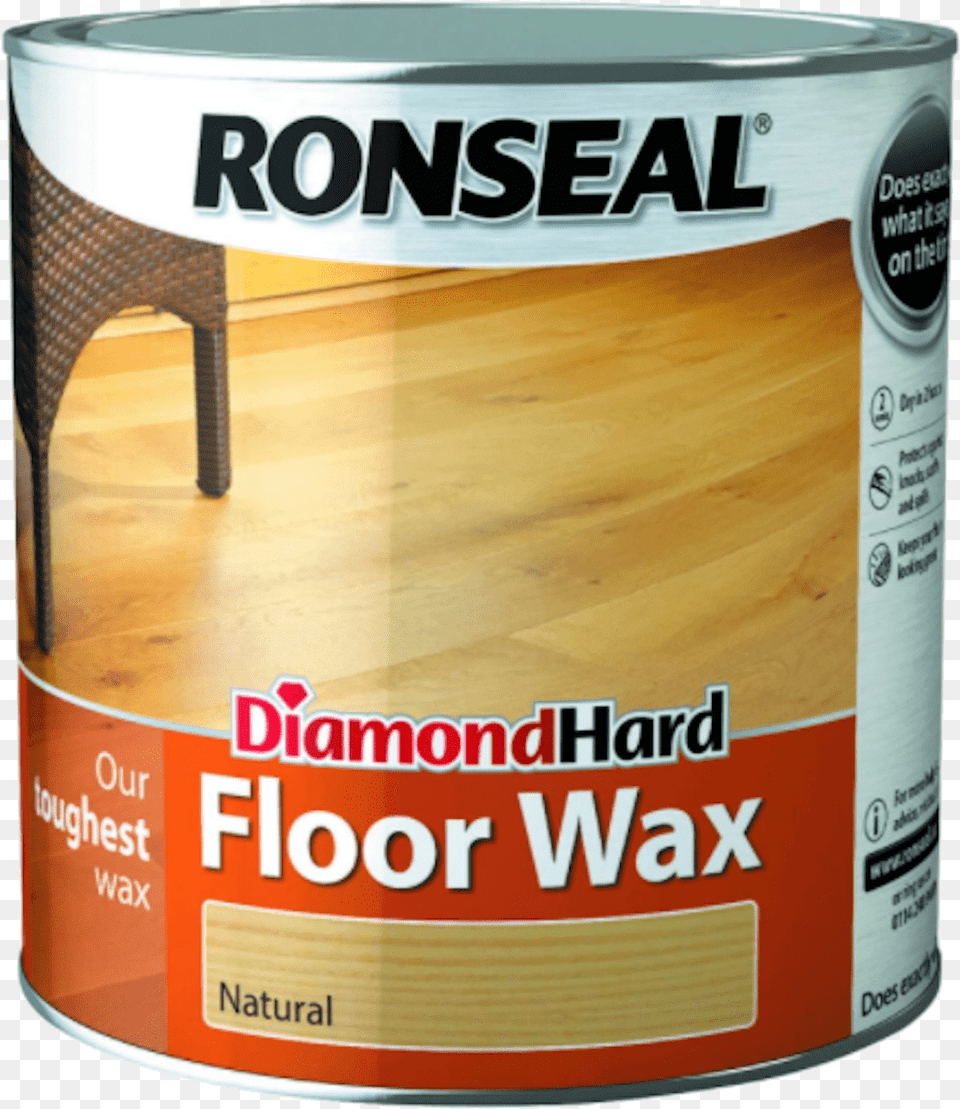 Ronseal Diamond Hard Floor Wax Natural Oak Plywood, Can, Tin, Aluminium, Paint Container Png