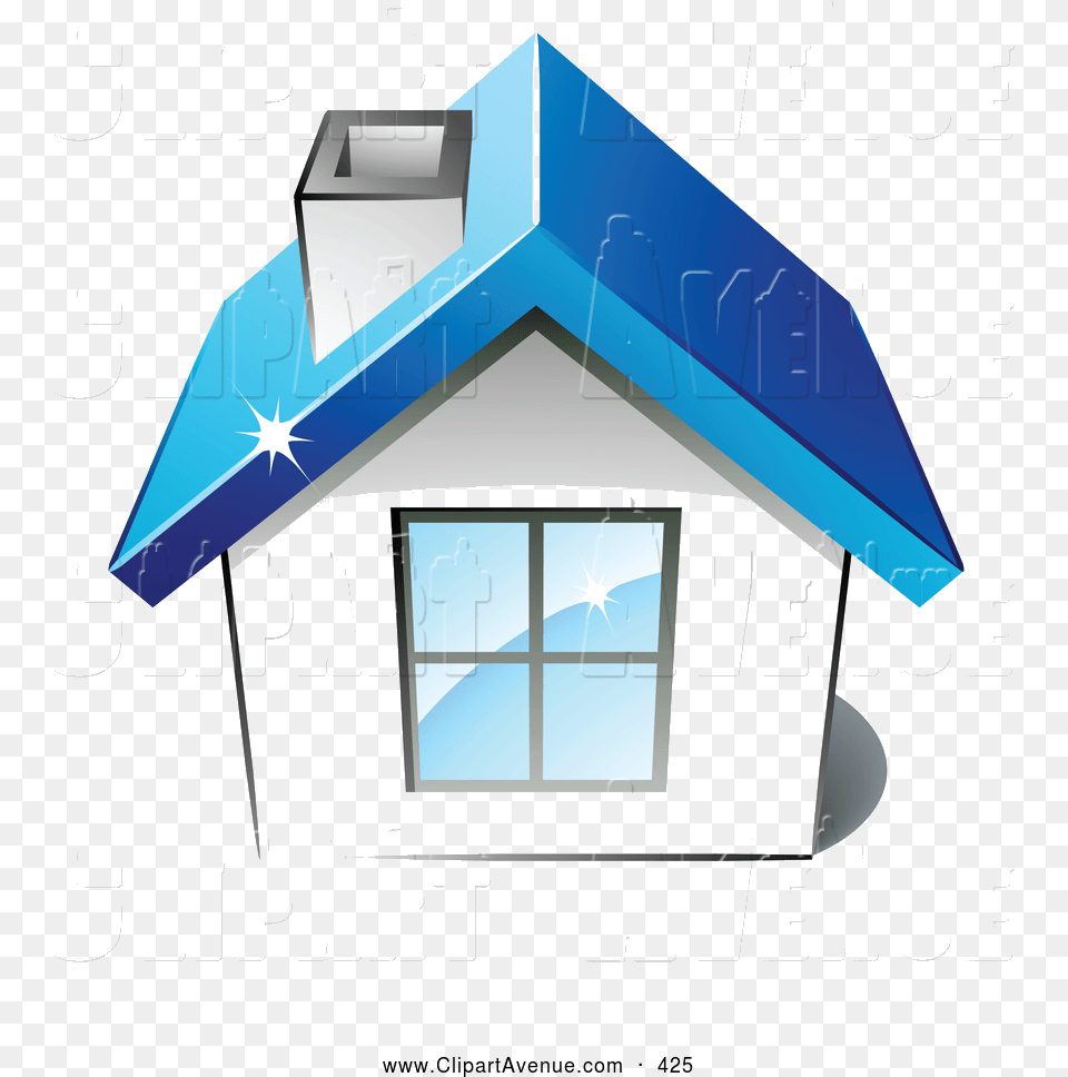 Roof Avenue Clipart Of Little White Home With Big Window Save Energy Home, Architecture, Building, Outdoors, Shelter Free Png Download