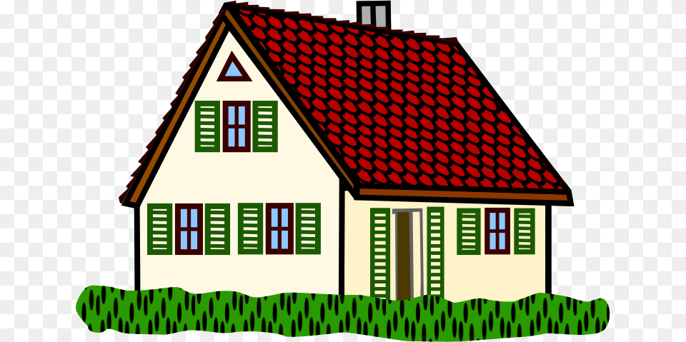 Roof Clipart Simple House Outline Houses Clipart, Architecture, Housing, Cottage, Building Png