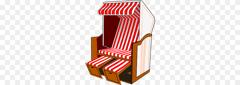 Roofed Wicker Beach Chair Awning, Canopy, Furniture Free Transparent Png