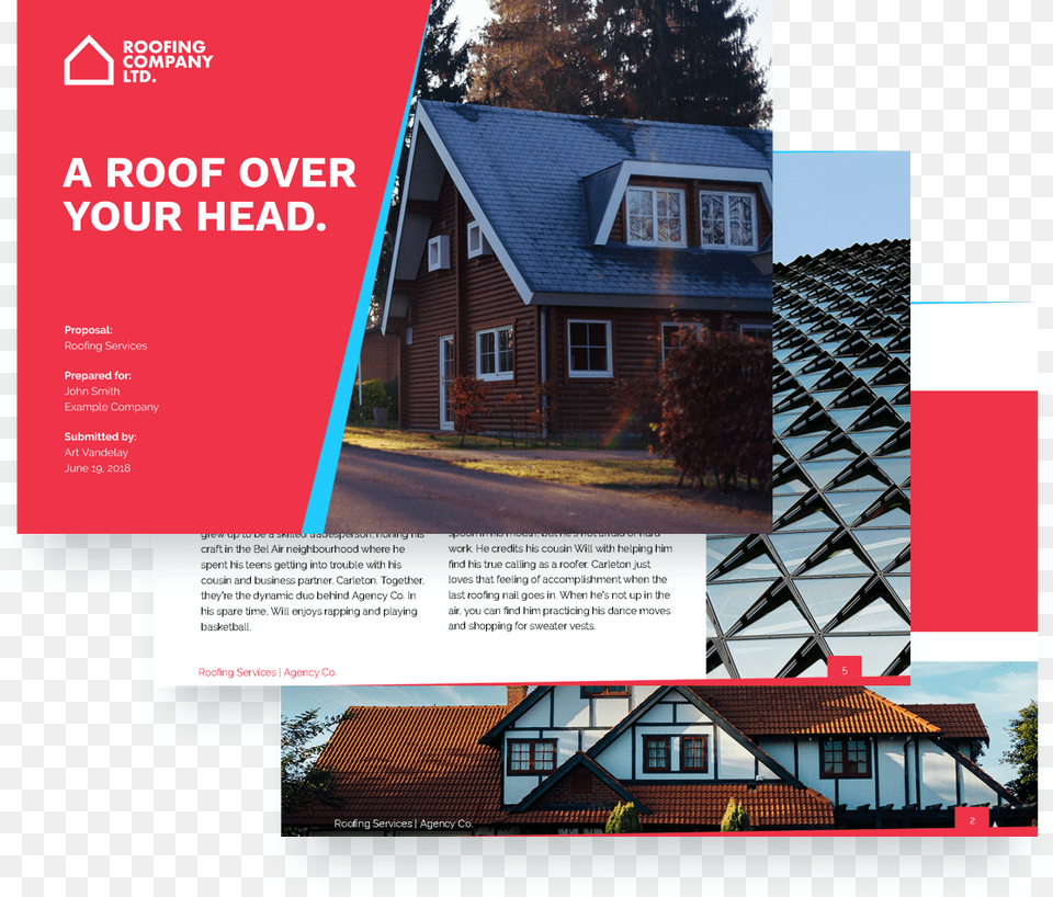 Roofing Proposal Template Cottage, Advertisement, Poster, Architecture, Building Free Png Download