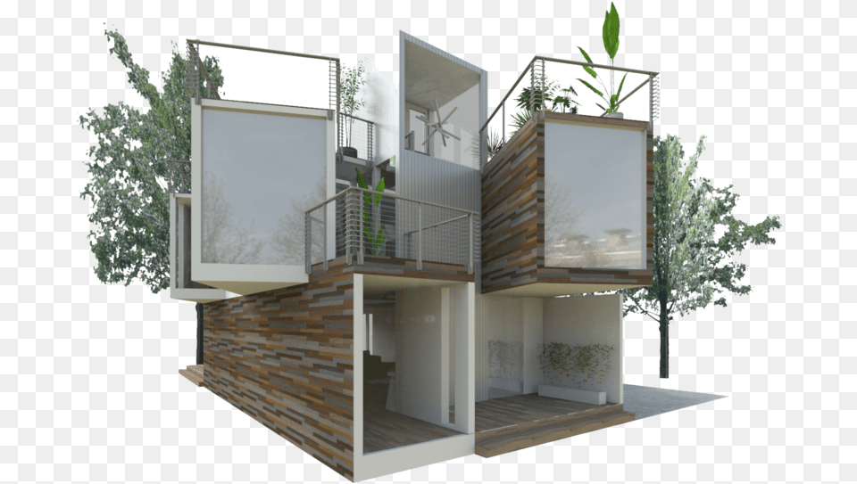 Rooftop Deck Sketch House, Architecture, Balcony, Building, Housing Free Transparent Png