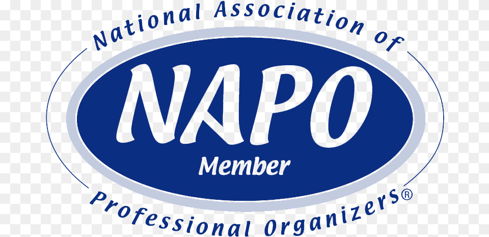 Room For Improvement Is A Member Of Napo National Association Of Professional Organizers, Logo, Oval Free Transparent Png