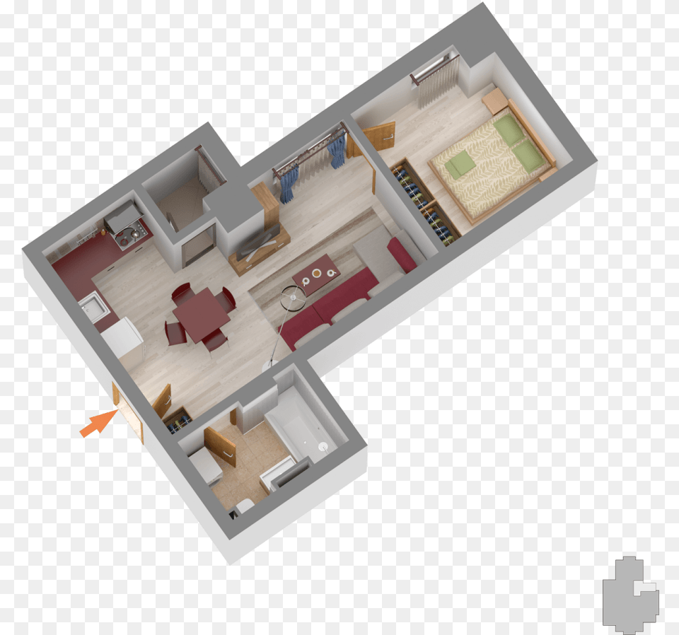 Room New Apartment In The Center Of Iasi U2013 Estaloop Inside A House, Diagram, Floor Plan Free Transparent Png