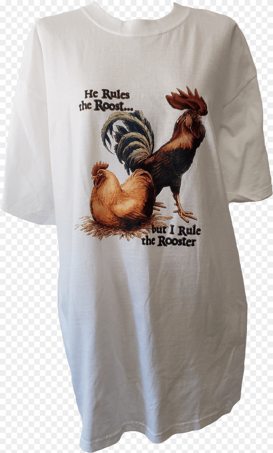 Rooster, T-shirt, Clothing, Person, Man Png Image