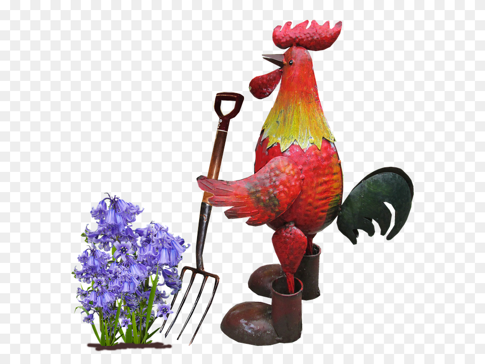 Rooster Cutlery, Flower, Flower Arrangement, Fork Free Png