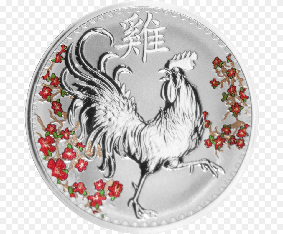 Rooster, Plate, Animal, Bird, Chicken Png Image