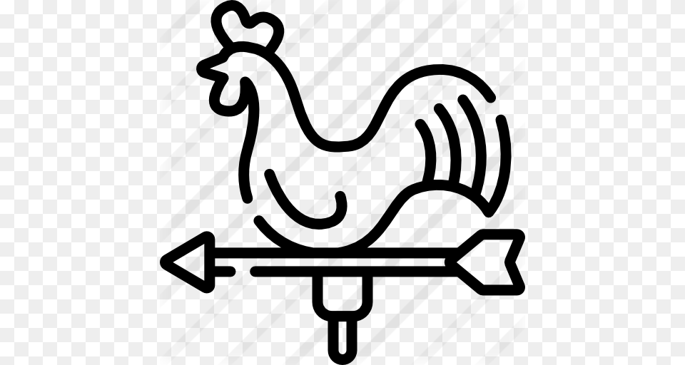 Rooster, Gray Png