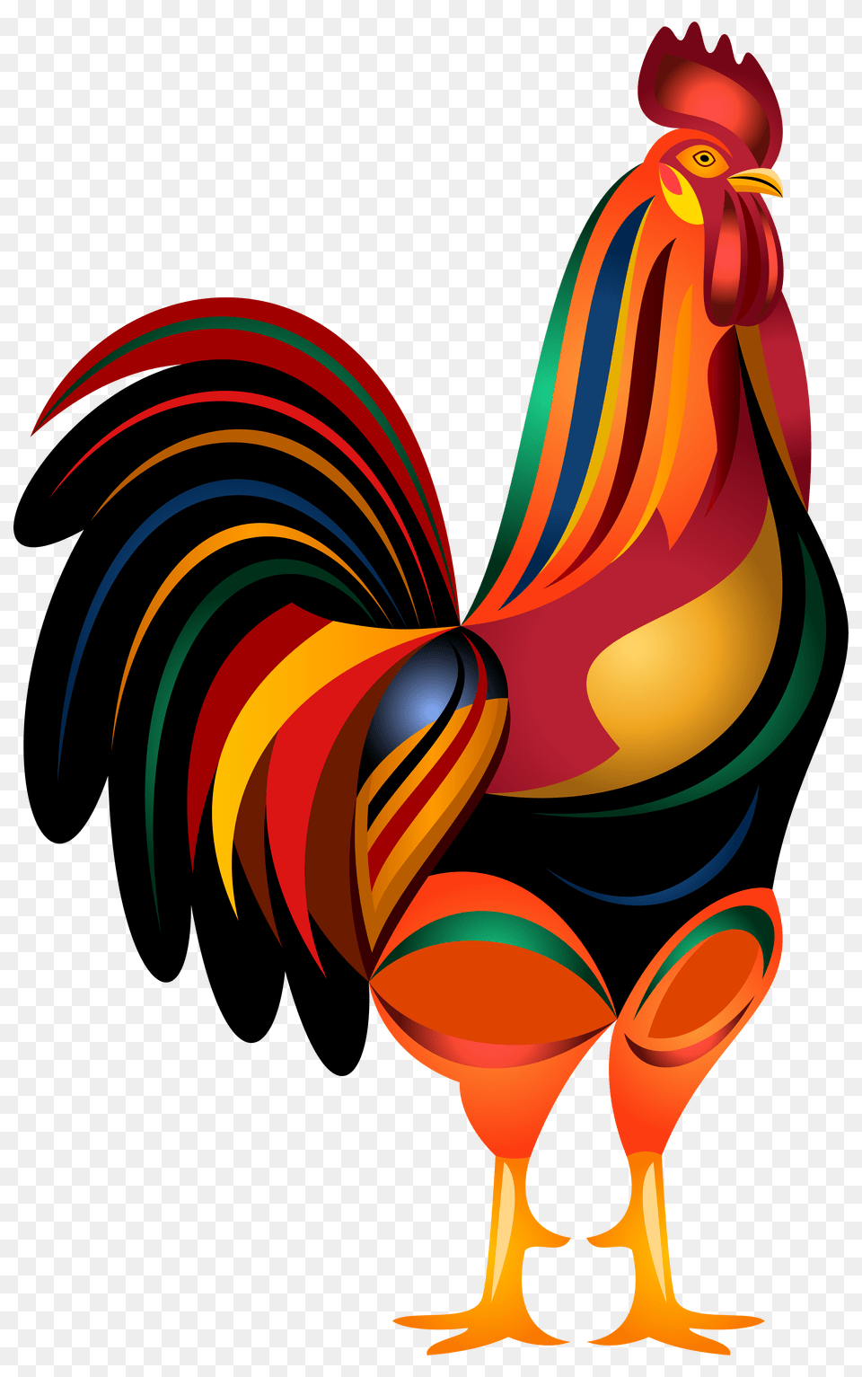 Rooster Clip Art, Animal, Bird, Chicken, Fowl Png Image