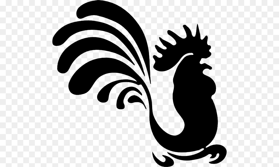 Rooster Clip Art, Stencil, Animal, Kangaroo, Mammal Png Image