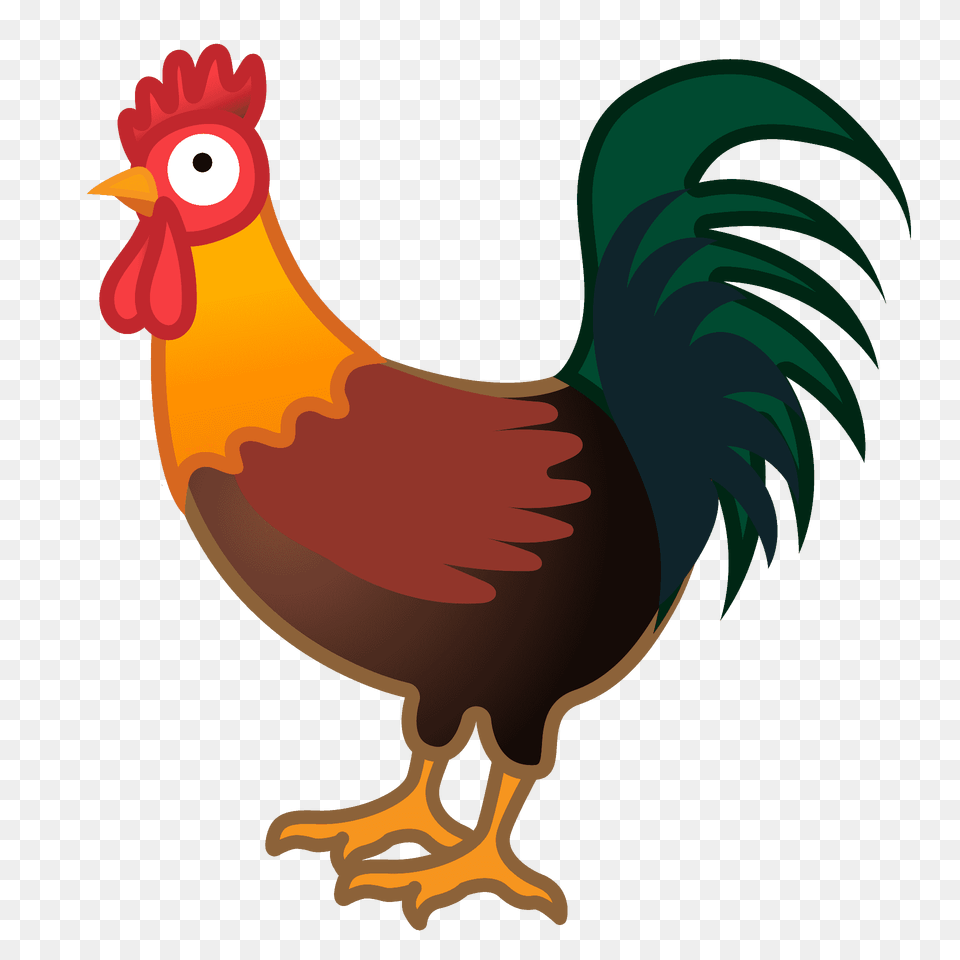 Rooster Emoji Clipart, Animal, Bird, Fowl, Poultry Free Transparent Png