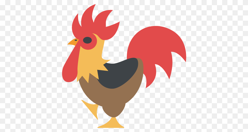 Rooster Emoji Vector Icon Vector Logos Art, Animal, Bird, Fowl, Poultry Free Png Download