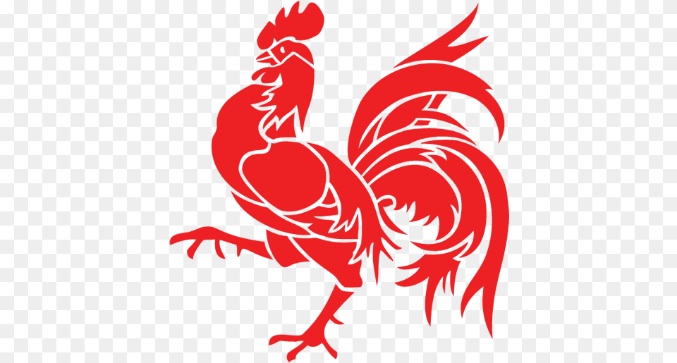 Rooster Logo 6 Image Chinese New Year Rooster, Animal, Bird, Chicken, Fowl Png