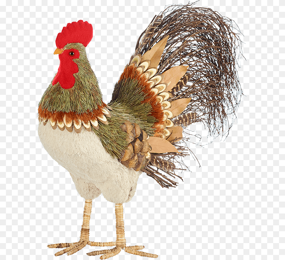 Rooster Made Of Straw Rooster, Animal, Bird, Chicken, Fowl Free Transparent Png