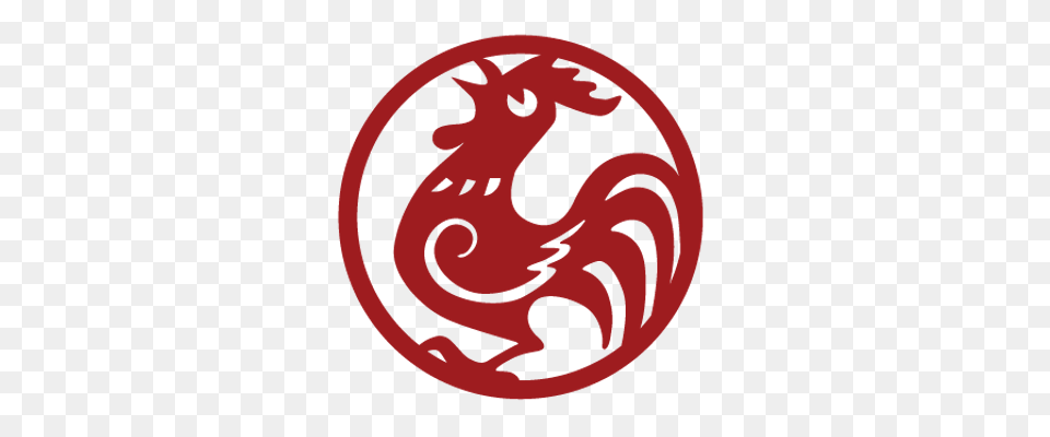 Rooster New Year Transparent, Logo, Dragon, Emblem, Symbol Free Png