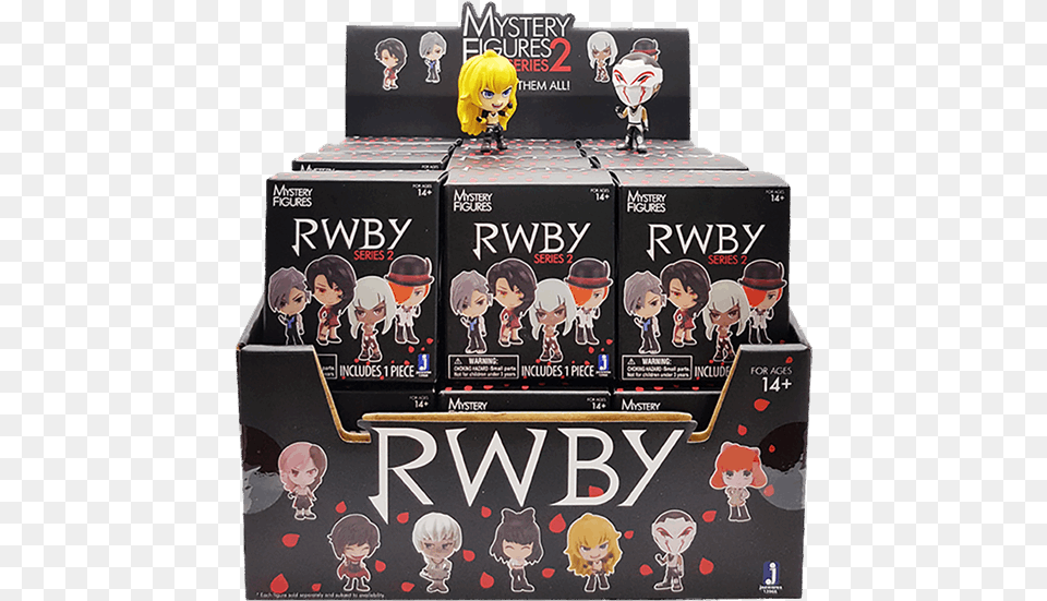 Rooster Teeth 4 Blind Boxes Rwby Series 1 Vinyl Mystery Rwby Blind Box Series, Person, Baby, Alcohol, Beer Png Image