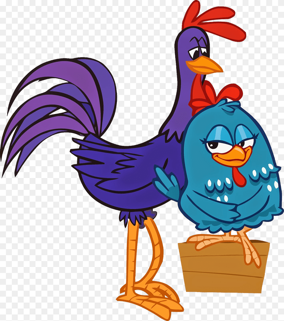 Rooster Tororo And Lottie Dottie Chicken Lottie Dottie Purple Rooster, Animal, Bird, Fowl, Face Free Png Download