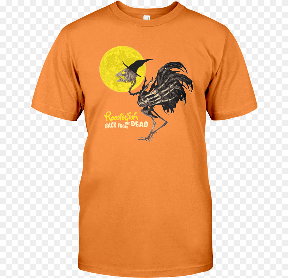 Roosterfish Back From The Dead Tee Crainer And Thea Merch, Clothing, T-shirt, Animal, Bird Free Png Download