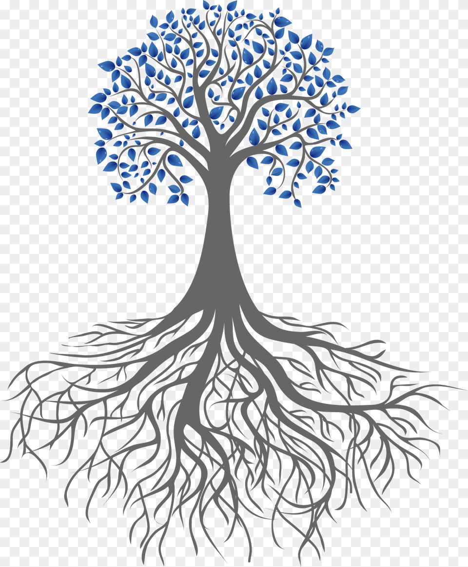 Root Portable Network Graphics Clip Art Tree Branch Simple Black White Drawings, Drawing, Person, Plant Free Png Download