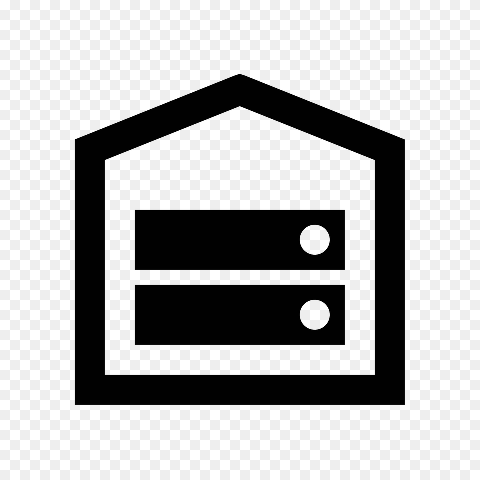 Root Server Icon, Gray Free Png