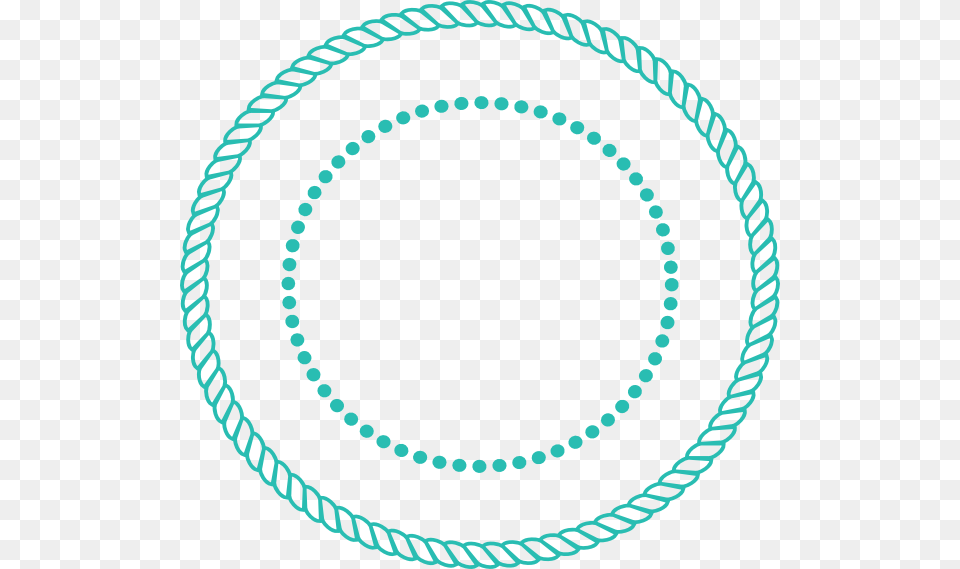 Rope Circle Aqua Clip Art, Oval, Accessories, Jewelry, Necklace Free Png