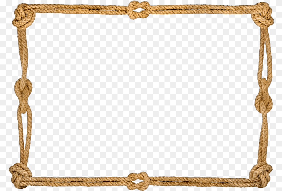 Rope Frame, Knot, Blackboard Png Image