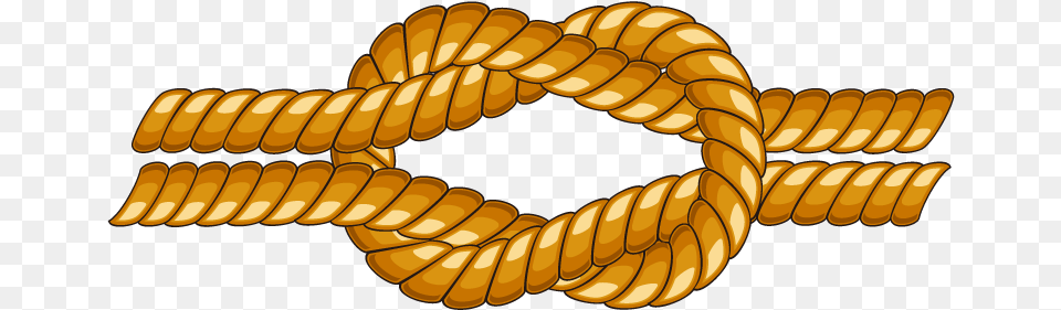 Rope Knot Transparent Knot, Gold Png