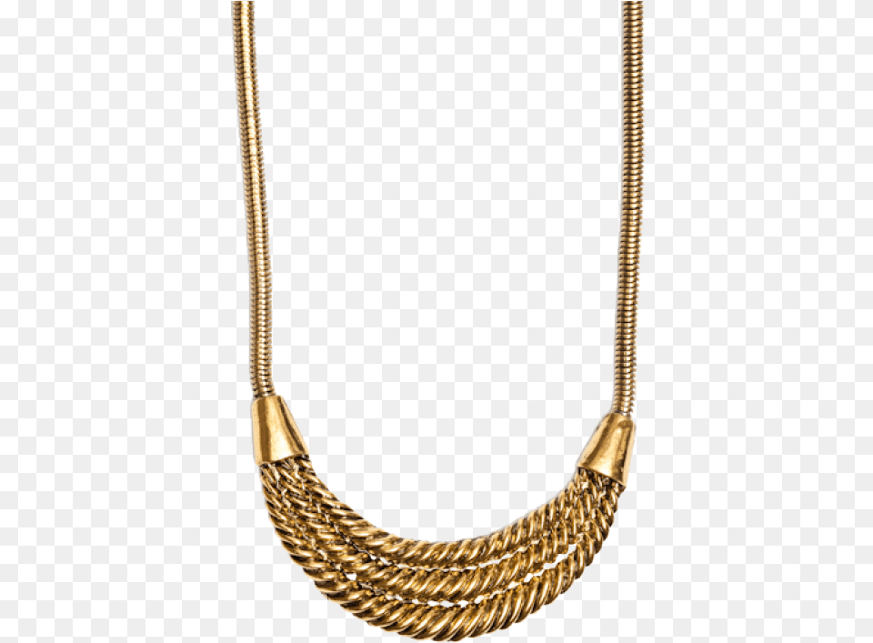 Rope Necklace Necklace, Accessories, Jewelry, Gold Png