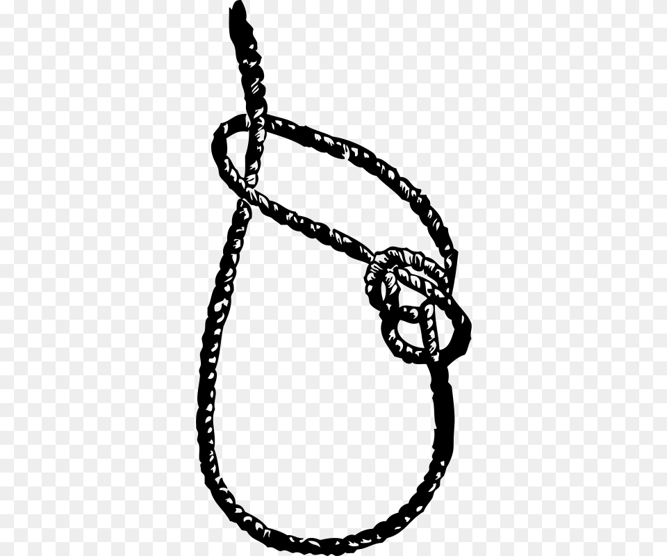 Rope Stock Stockio Running Bowline Knot Black Amp White, Gray Free Png