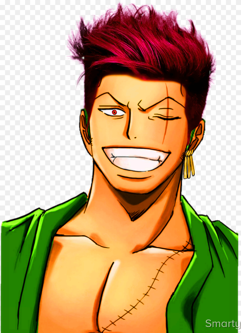 Roronoa Zoro Head, Adult, Person, Female, Woman Png Image