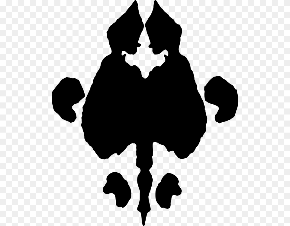Rorschach Test Ink Blot Test Drawing, Gray Free Transparent Png