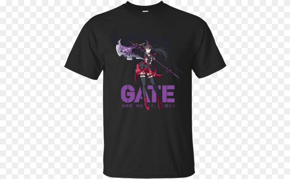 Rory Mercury Gate Anime T Shirt Amp Hoodie Maillot D Irlande Rugby, Clothing, T-shirt, Adult, Female Png