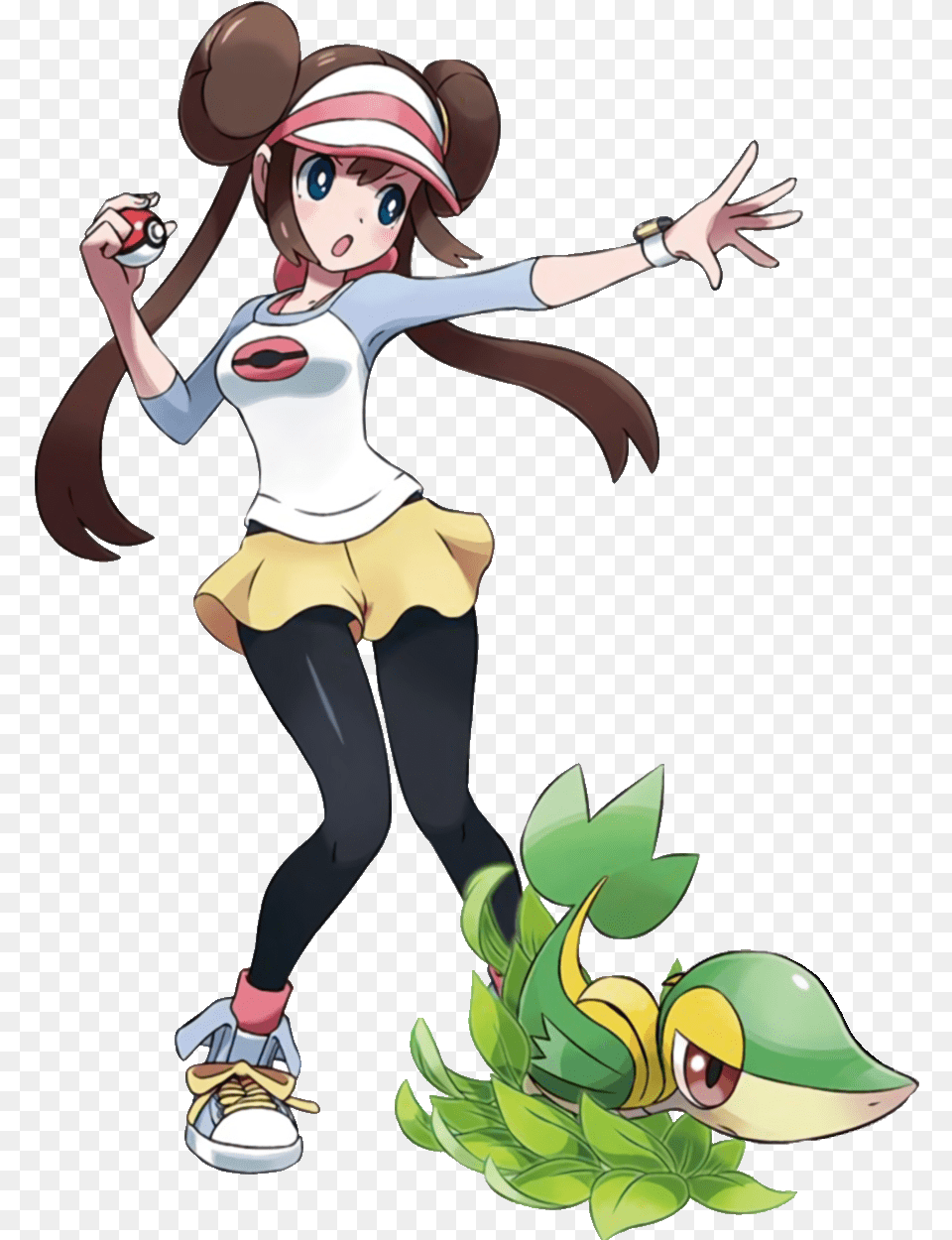 Rosa And Snivy Concept Artwork For Kotobukiya Artfx Pokemon Black And White 2 Rosa, Book, Publication, Comics, Adult Free Png Download