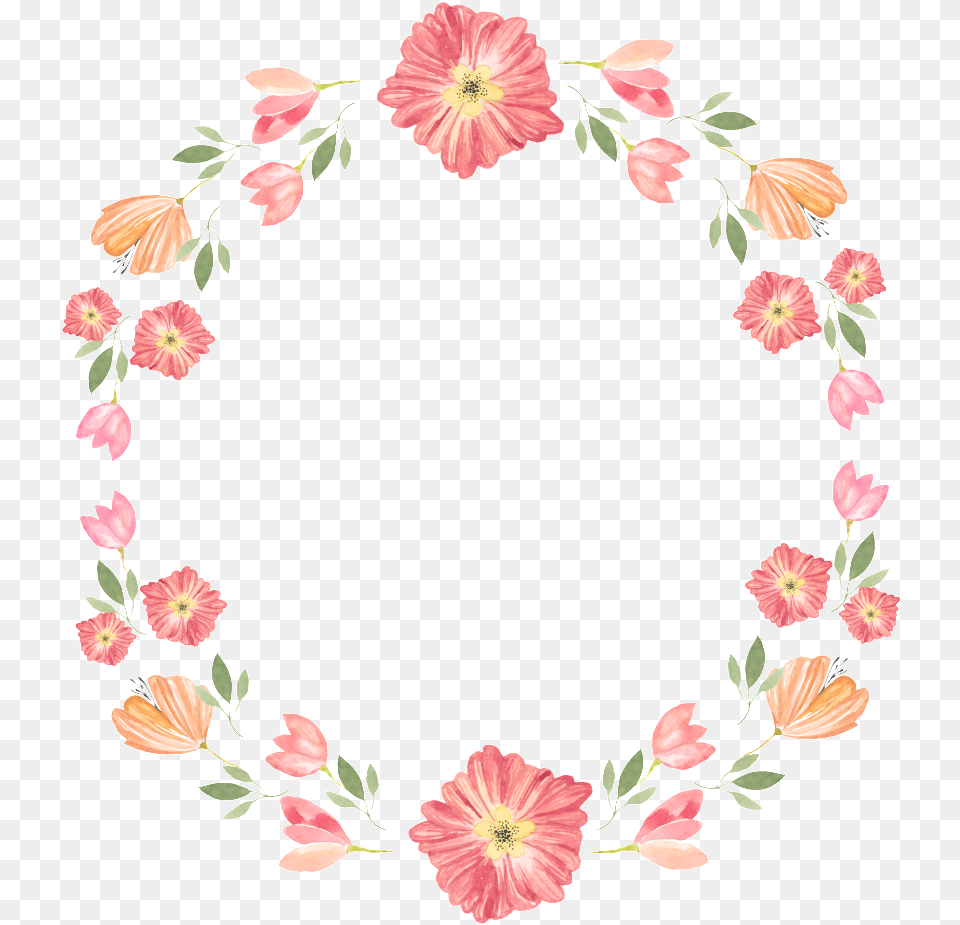 Rosa Corona De Boda Romantica Decoracion Passaros Com Flores Vetor, Flower, Plant, Pattern, Petal Free Png