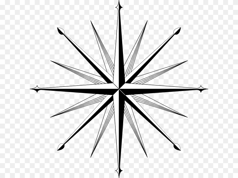 Rosa De Los Vientos Brjula Direccin Geografa Blank 16 Point Compass Rose, Symbol, Blade, Dagger, Knife Png