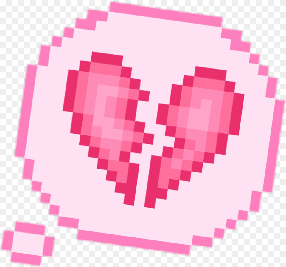 Rosa Pink Overlay Corazon Roto Small Ghost Pixel Art, Heart, Flower, Plant Free Png