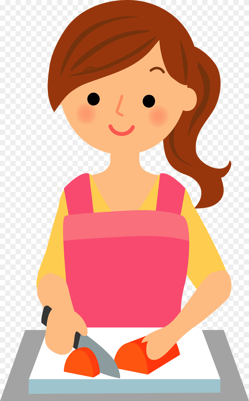 Rosa Woman Is Cooking Clipart, Baby, Person, Face, Head Png Image