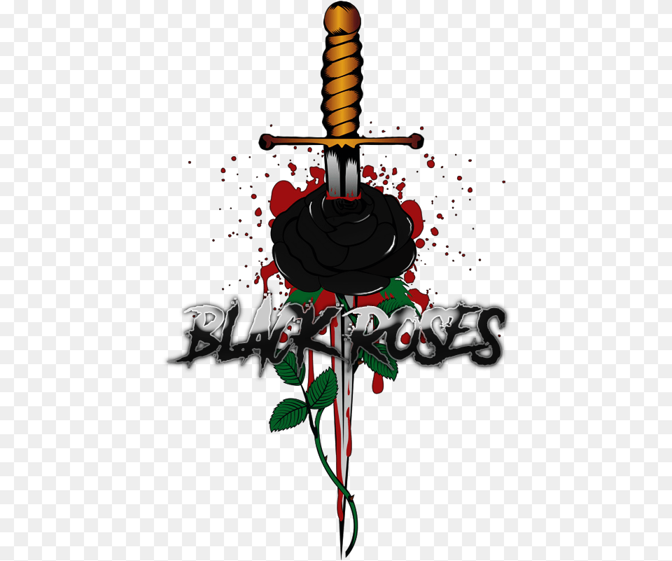 Rosa Y Daga Dibujo, Sword, Weapon, Blade, Dagger Png Image