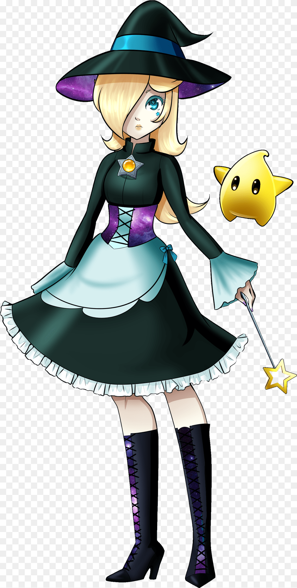 Rosalina And Luma Halloween Princess Peachdaisy And Princess Rosalina Halloween, Book, Comics, Publication, Adult Png