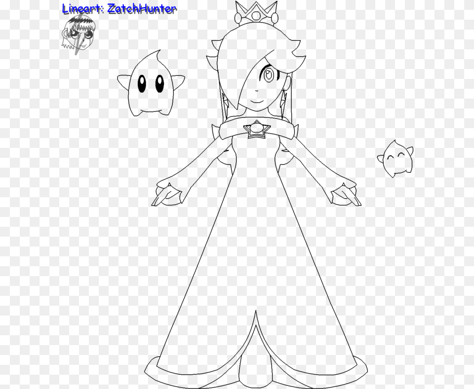 Rosalina Coloring Pages To Print Coloring Pages Of Rosalina, Nature, Night, Outdoors Png Image