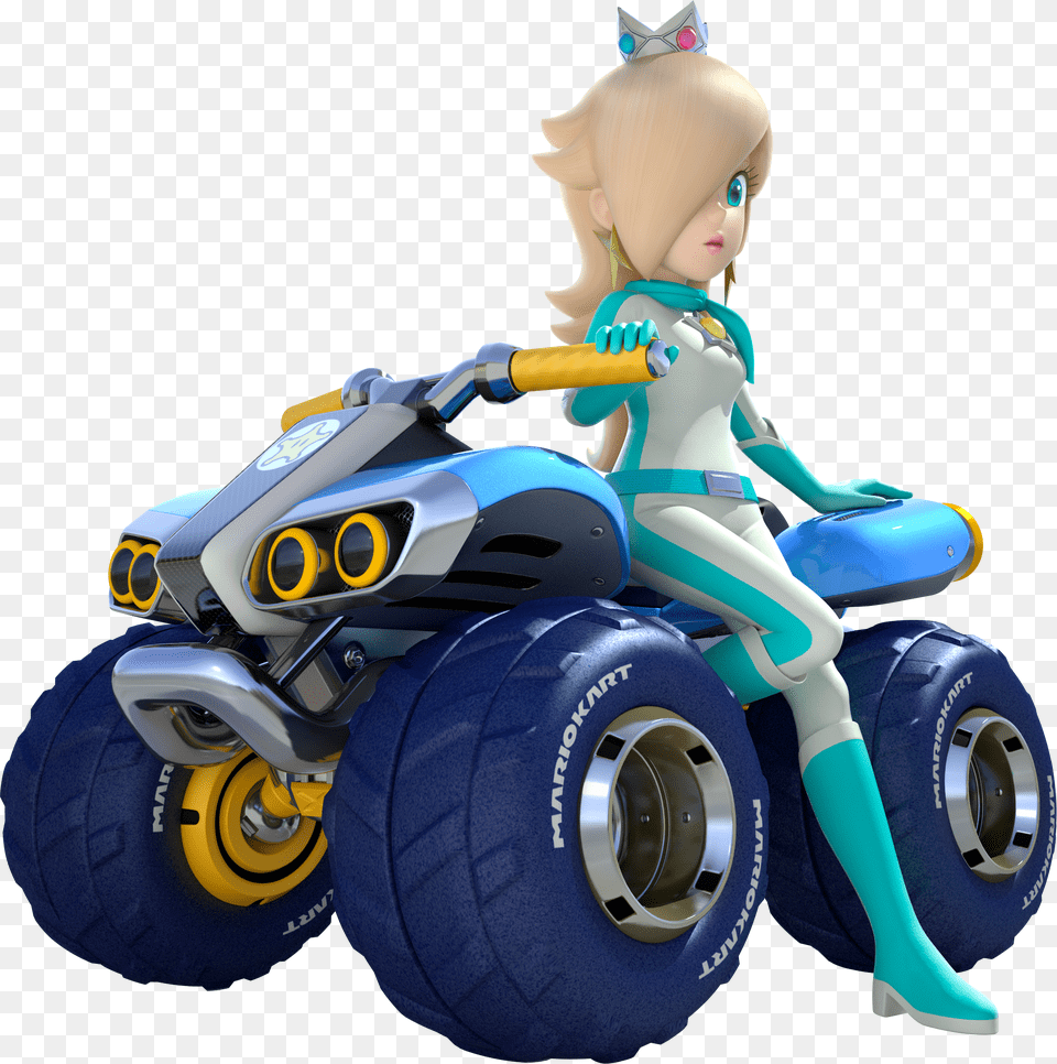 Rosalina On An Atv With Monster Truck Wheels Profile Artwork Free Png