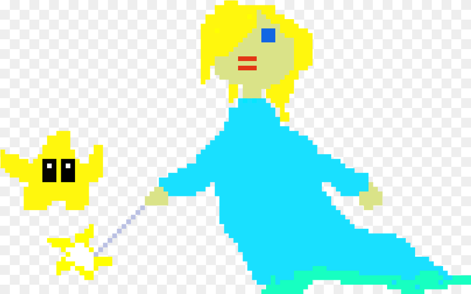 Rosalina Pixel Art, Cleaning, Person, Walking Free Png