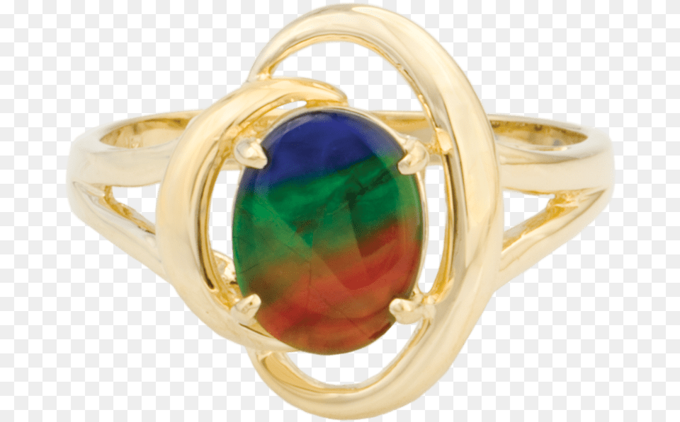 Rosalind 14k Yellow Gold Openwork Ring By Korite Ammolite Ammolite, Accessories, Gemstone, Jewelry, Ornament Png