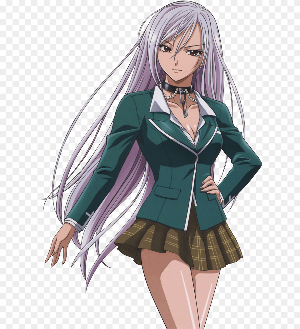 Rosario Vampire Wallpaper Moka, Adult, Publication, Person, Manga Png