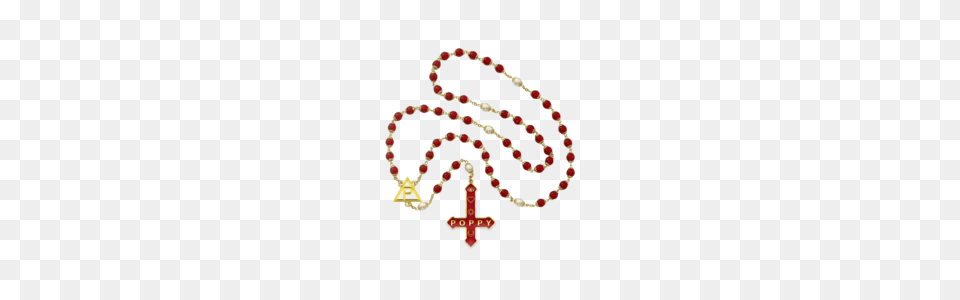 Rosary Necklace Im Poppy, Accessories, Symbol, Cross, Bead Free Png