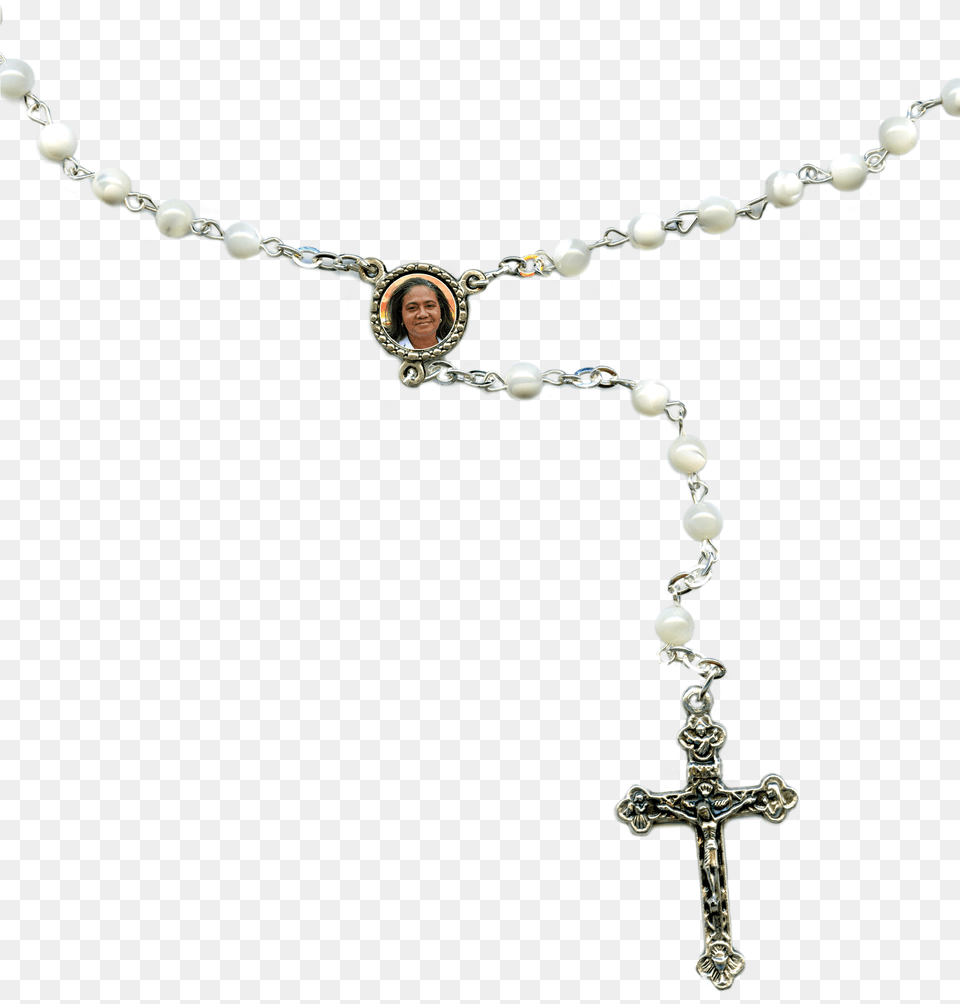 Rosary Pearl Chain, Accessories, Cross, Jewelry, Necklace Free Png Download