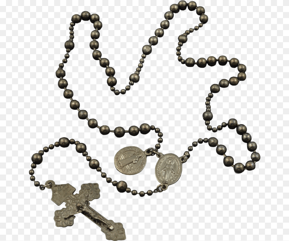 Rosary Tarzan Combat Rosary Gun Metal, Accessories, Necklace, Jewelry, Bead Png