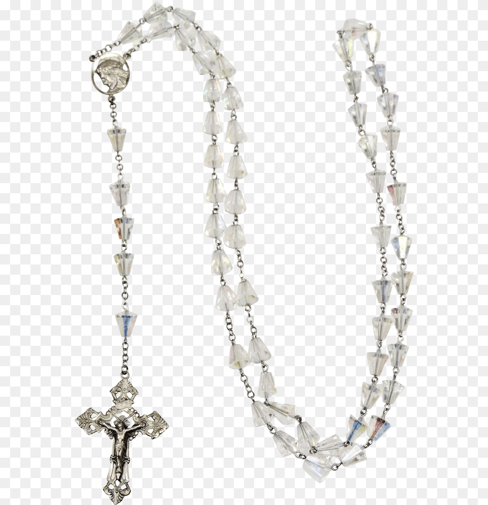 Rosary Transparent Background White Rosary No Background, Accessories, Earring, Jewelry, Cross Png Image