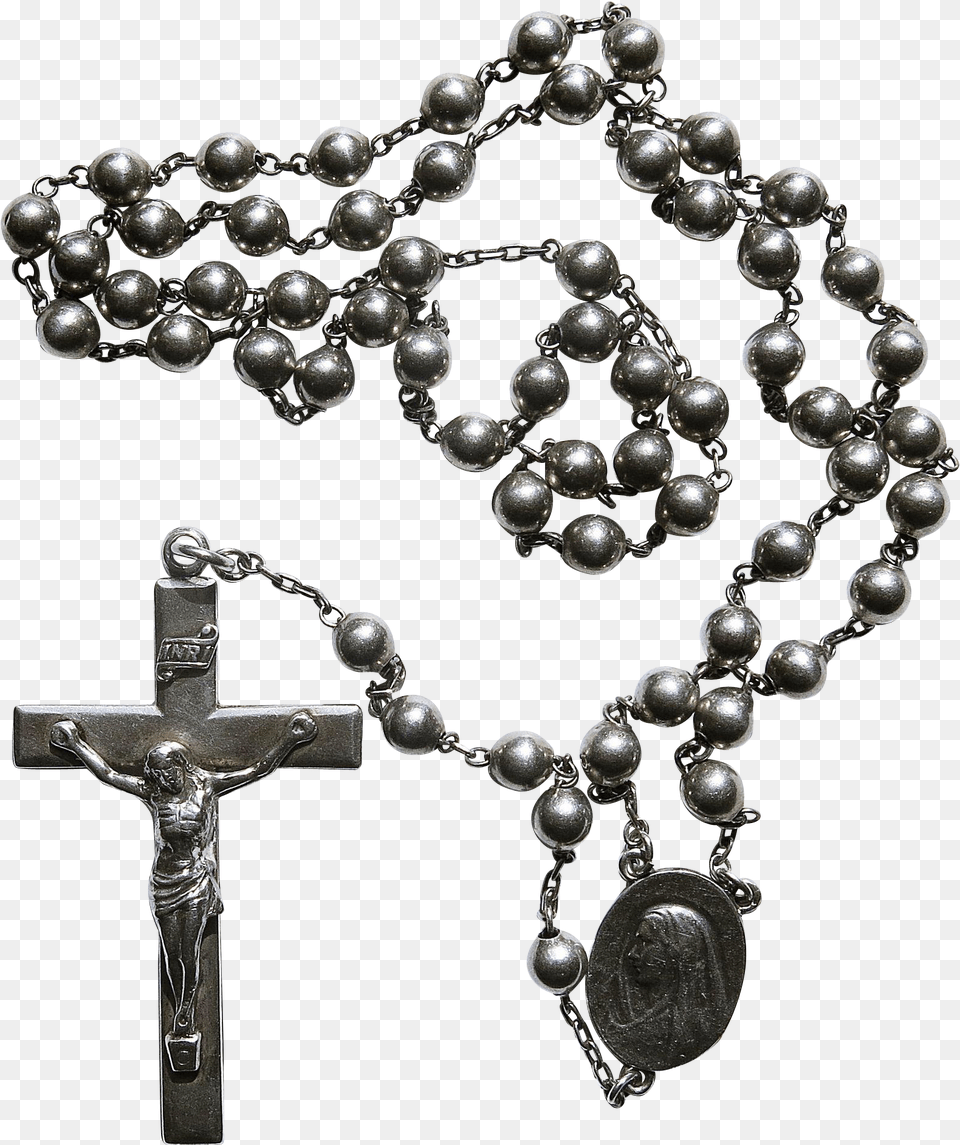 Rosary Black Christian Cross, Accessories, Symbol, Bead, Prayer Free Transparent Png